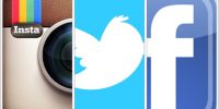 Instagram Twitter Facebook Collage Logo