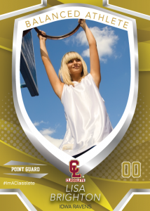 Primetime Bronze Classlete Sports Card Front Female Basketball Player