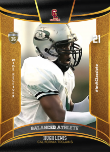 Royalty Classlete Sports Card Front Male Black Football Player