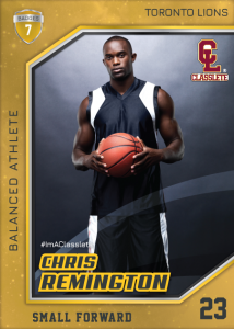 Celebrity Gold Classlete Sports Card Front Male Basketball Player