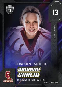 Flow Sports Card Front Female Hockey Player