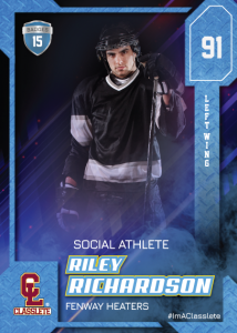 Flow Classlete Sports Card Front Male Hockey Player