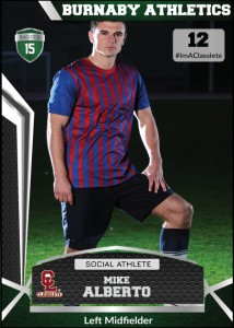 Jersey Dark Green Classlete Sports Card Front Male Soccer Player