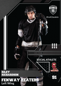 Levels Classlete Sports Card Front Male Hockey Player