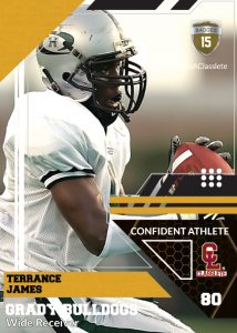 Levels Bronze Classlete Sports Card Front Male Football Receiver