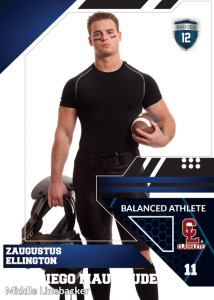 Levels Classlete Sports Card Front Male Football Player