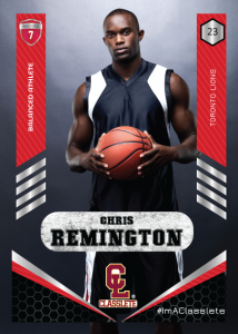 Revolt Light Red Classlete Sports Card Front Male Basketball Player