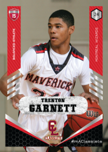 Revolt Light Red Classlete Sports Card Front Male Black Basketball Player