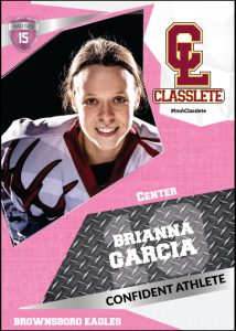 Transformer Pink Classlete Sports Card Front Female Hockey Player