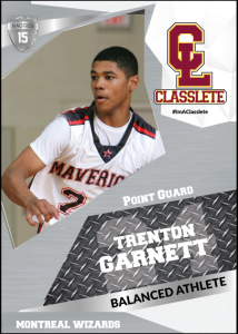 Celebrity Silver Classlete Sports Card Front Back Male Black Basketball Player