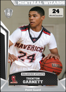 Jersey Silver Classlete Sports Card Front Male Black Basketball Player